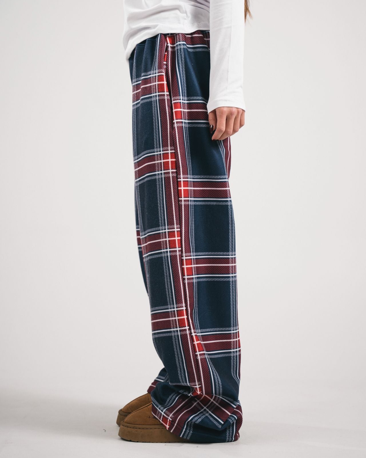 Berry Night Plaid Pijama Pants