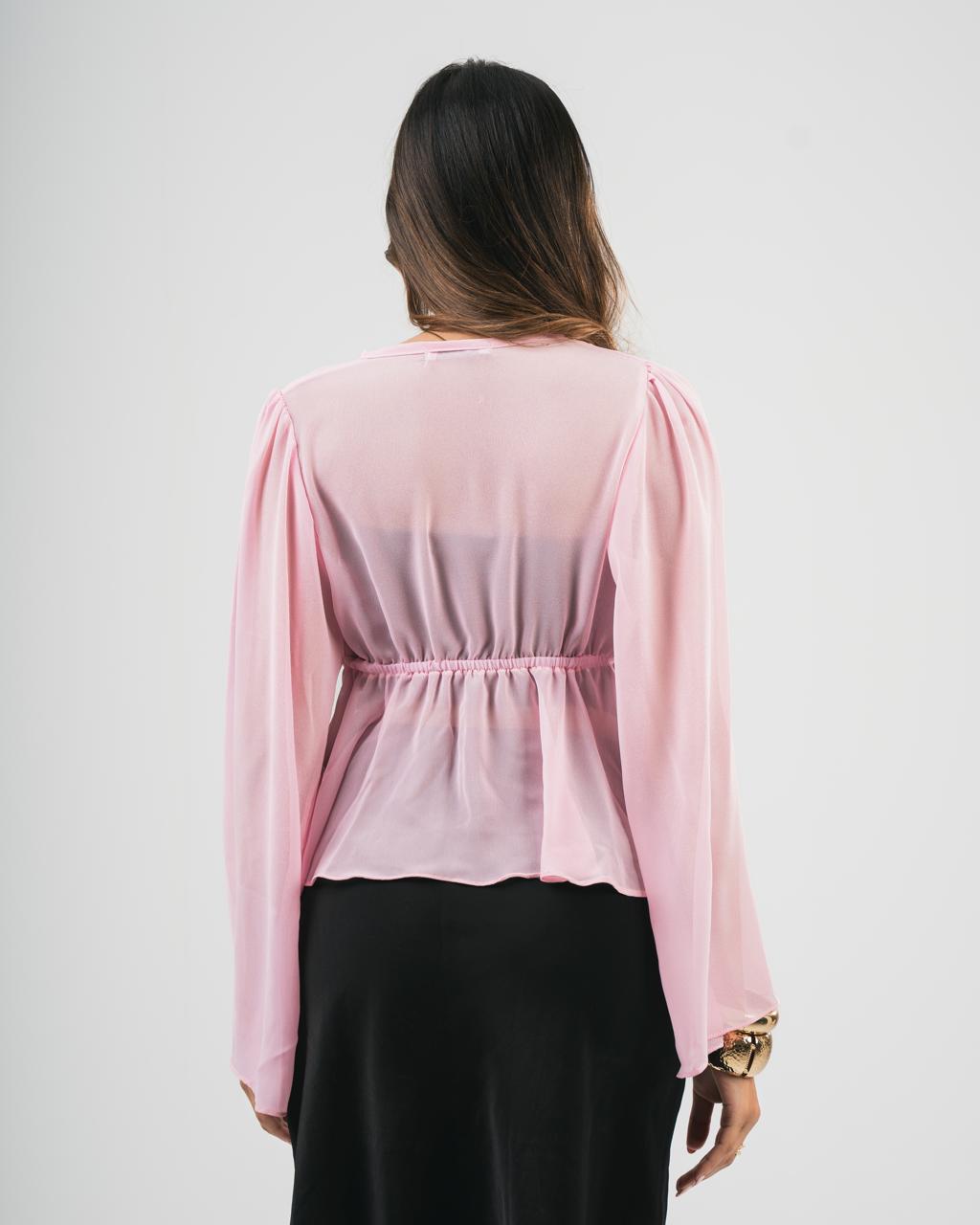 Pink Chiffon Coverup