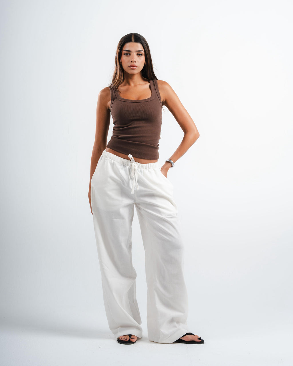 White Linen Pants