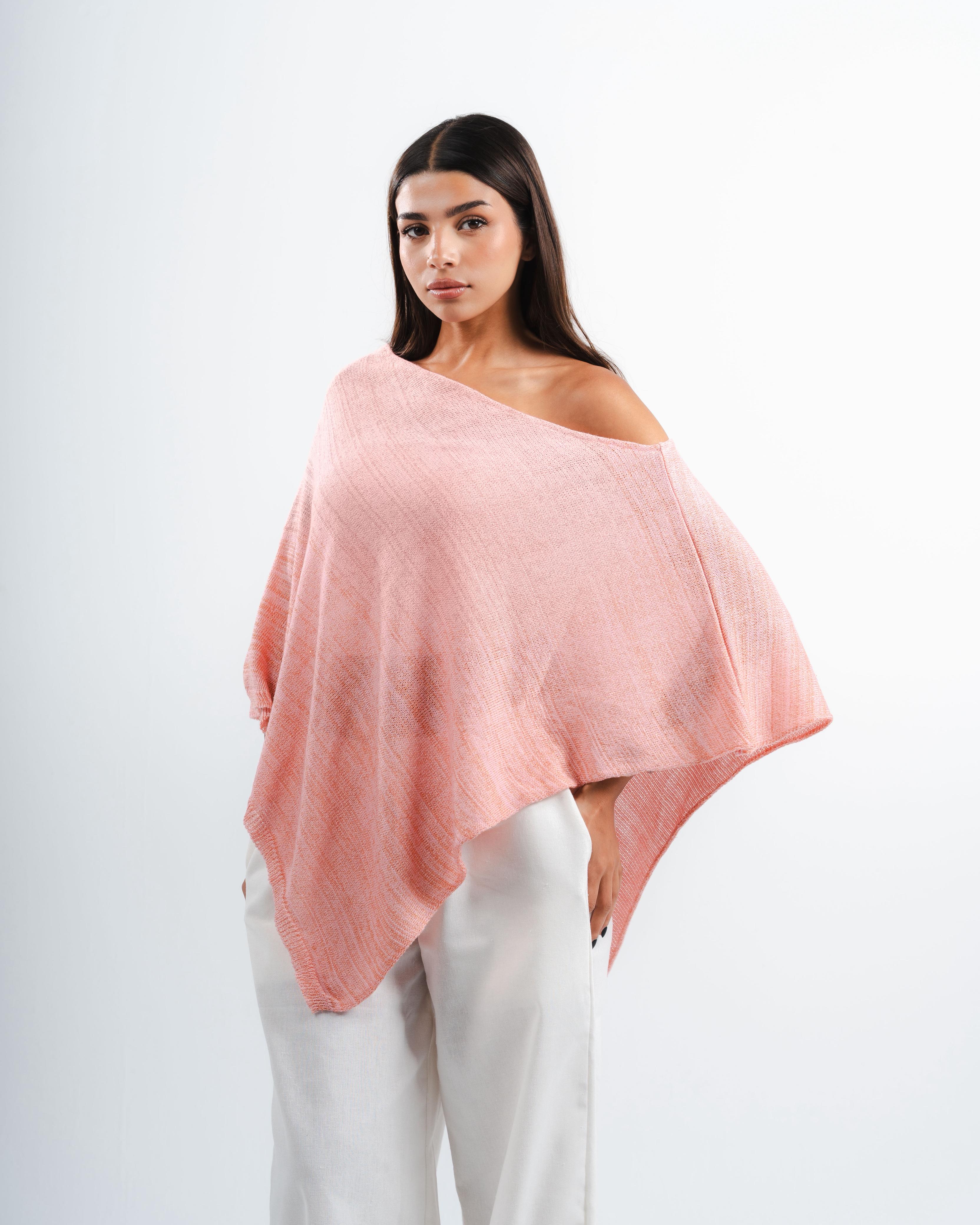 Pink Shimmer Poncho