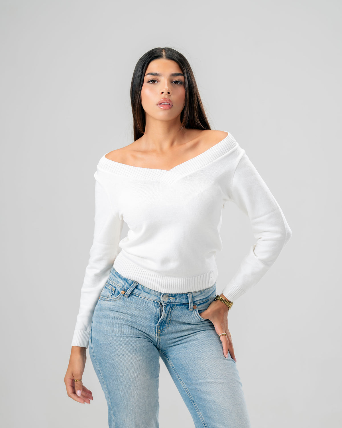 The Ballet knit Sweater White
