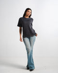 Dark Grey Lace Tee