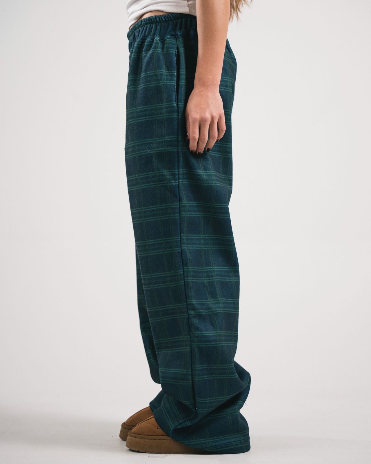 Emerald Plaid Pijama Pants