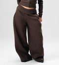 Brown Foldover Pants