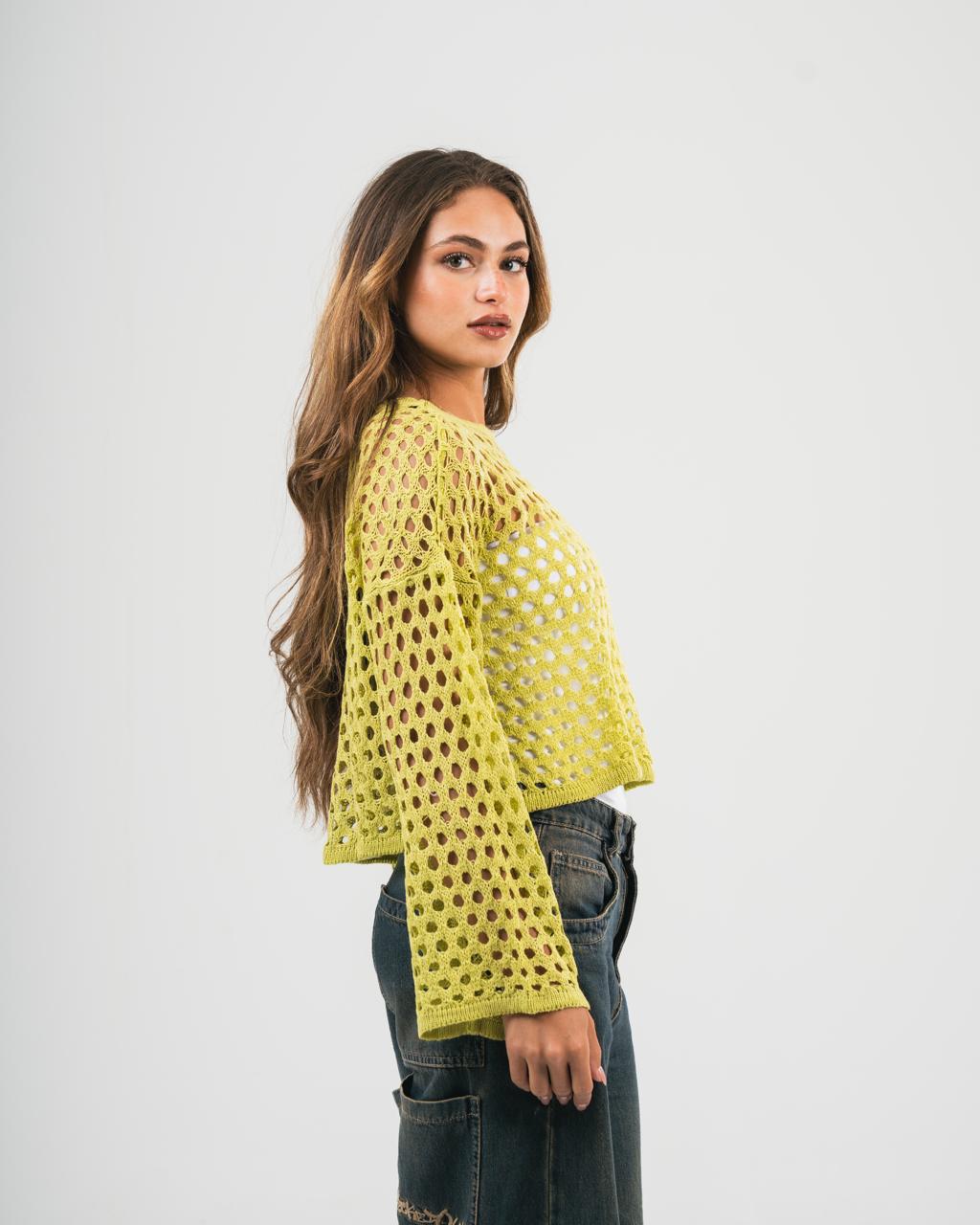 Green Off-Shoulder Coverup