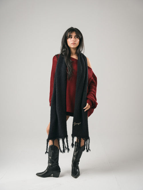 Black Metal Scarf
