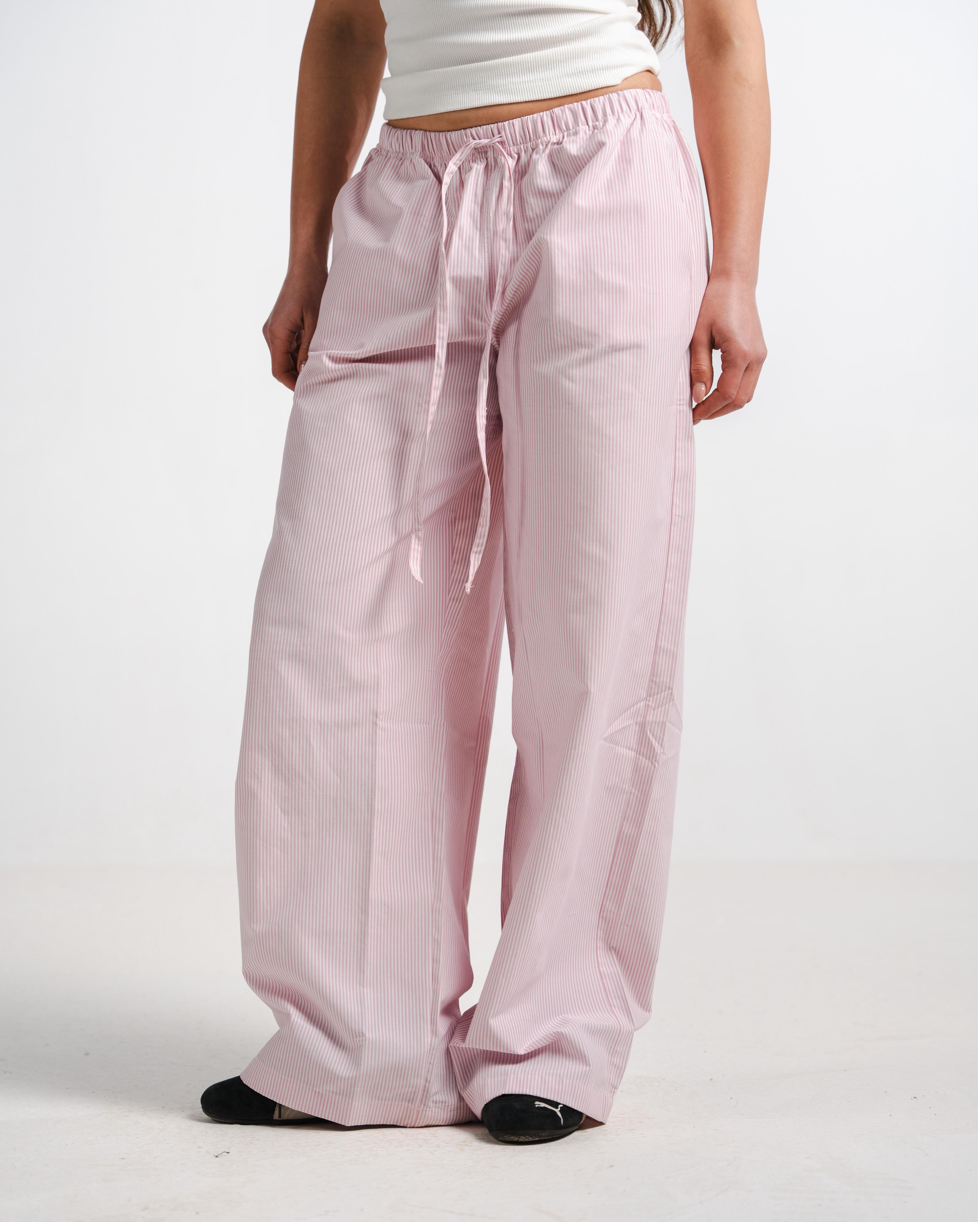 Pink Striped Pants