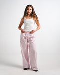 Pink Striped Pants